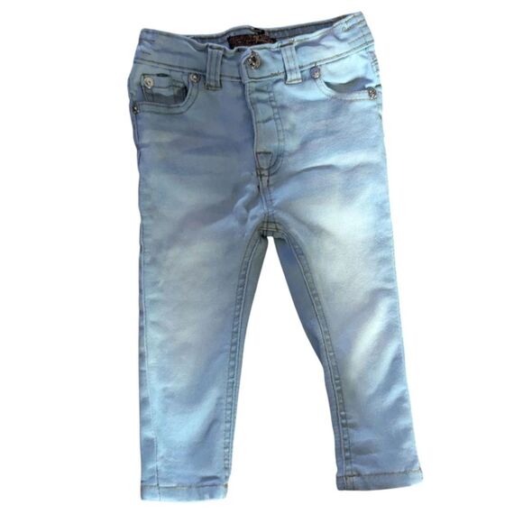 7 for all mankind Light Wash Baby Denim Jeans, Size 18M - Picture 1 of 4